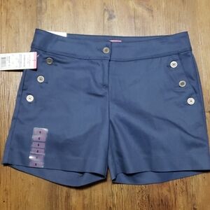 Isaac Mizrahi button detail new blue shorts 💙